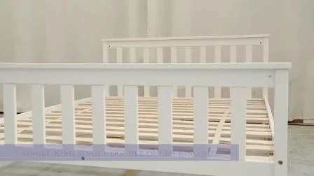 Cama de diseño clásico para niños pequeños Camas de madera maciza de pino para niños