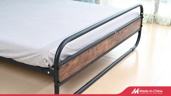 Estructura de cama de metal Cama de tamaño completo