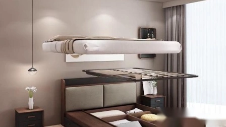 Cápsula plegable de masaje moderno de madera maciza para el hogar, dormitorio, muebles de Hotel, sofá, cama doble King