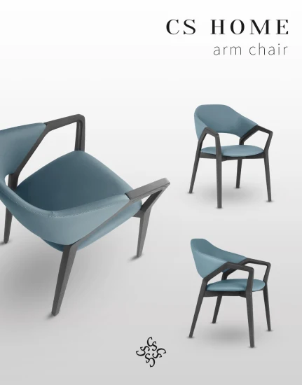 Muebles de diseño moderno y lujoso, sillas de comedor, sillas de comedor con patas de madera
