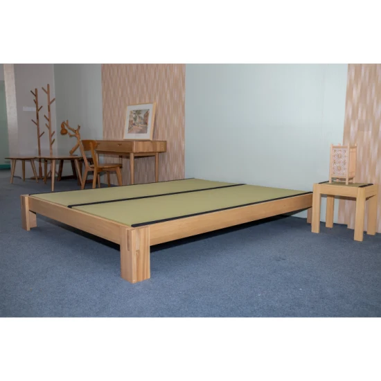 Personaliza la cama de tatami simple de madera maciza